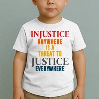 Injustice Anywhere Is A Threat To Justice Everywhere Toddler T-Shirt
