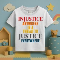 Injustice Anywhere Is A Threat To Justice Everywhere Toddler T-Shirt