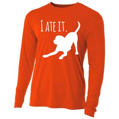 I Ate It Dog Mom And Dog Dads Cooling Performance Long Sleeve Crew