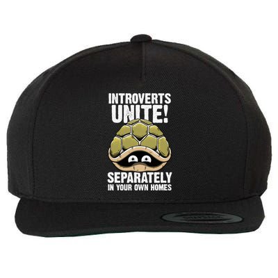 I Am Introvert Wool Snapback Cap