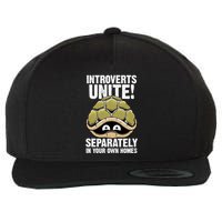 I Am Introvert Wool Snapback Cap