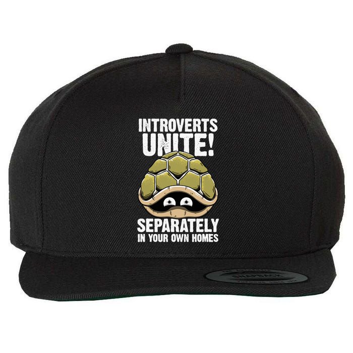 I Am Introvert Wool Snapback Cap