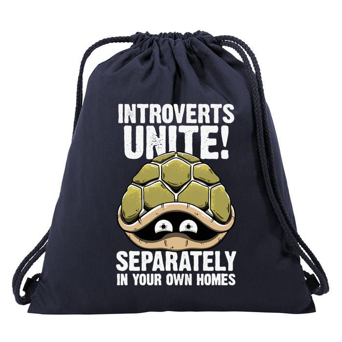 I Am Introvert Drawstring Bag