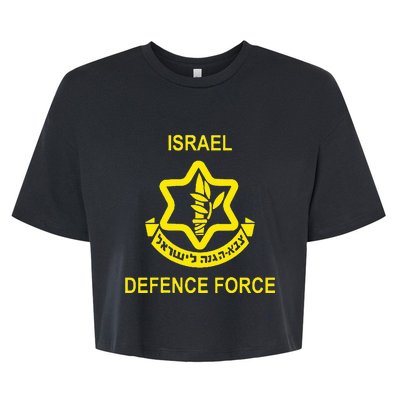 Israel Army (Idf) Israel Defense Force Bella+Canvas Jersey Crop Tee