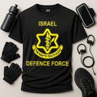 Israel Army (Idf) Israel Defense Force Cooling Performance Crew T-Shirt