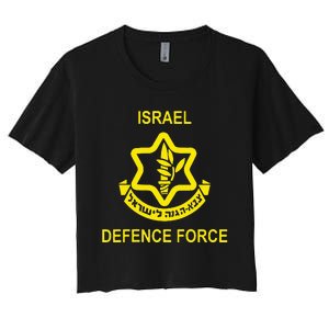 Israel Army (Idf) Israel Defense Force Women's Crop Top Tee