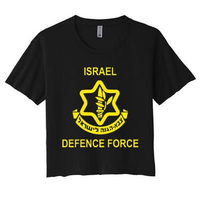 Israel Army (Idf) Israel Defense Force Women's Crop Top Tee