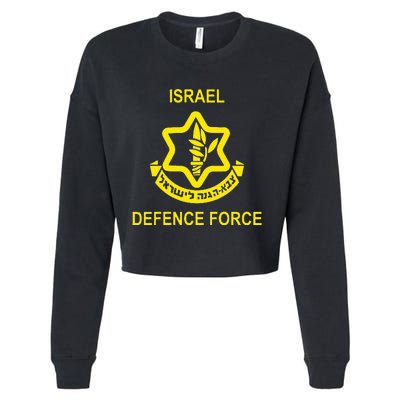 Israel Army (Idf) Israel Defense Force Cropped Pullover Crew