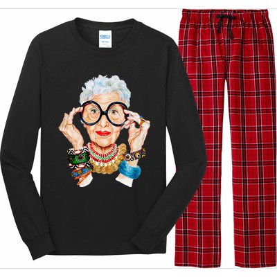 Iris Apfel Long Sleeve Pajama Set