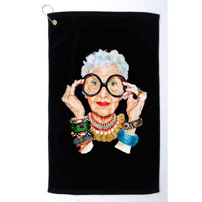 Iris Apfel Platinum Collection Golf Towel