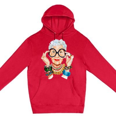 Iris Apfel Premium Pullover Hoodie