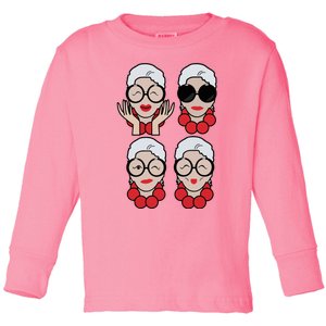 Iris Apfel Iris Apfel Toddler Long Sleeve Shirt