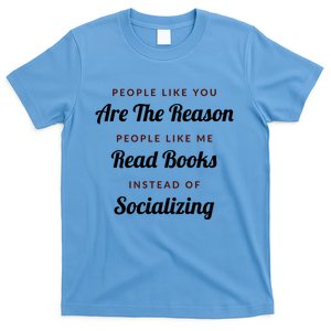 Introvert Antisocial Id Rather Be Reading Great Gift T-Shirt