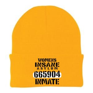 Insane Asylum Inmate With Numbers Halloween Knit Cap Winter Beanie