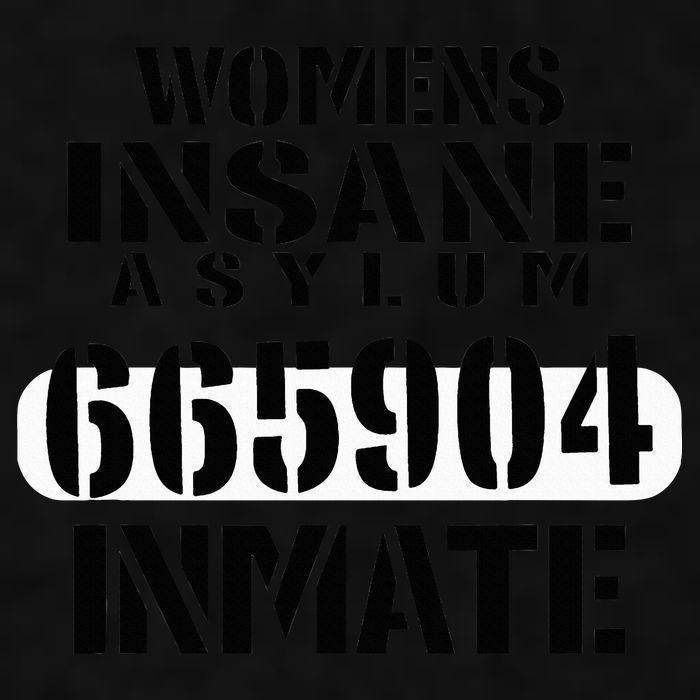 Insane Asylum Inmate With Numbers Halloween Ladies PosiCharge Tri-Blend Wicking Tank