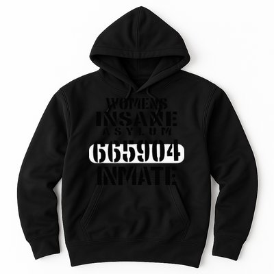 Insane Asylum Inmate With Numbers Halloween Hoodie
