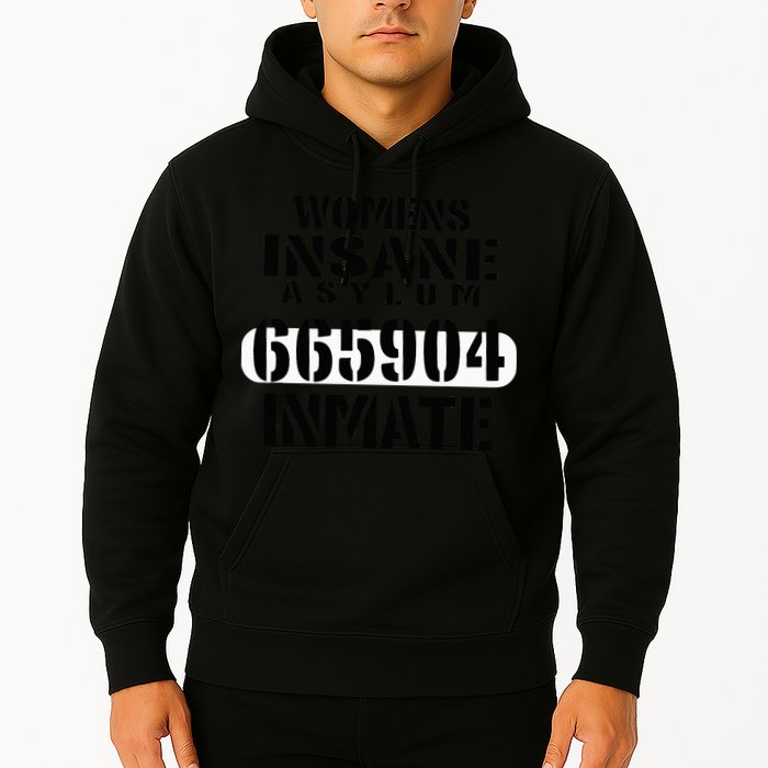 Insane Asylum Inmate With Numbers Halloween Hoodie