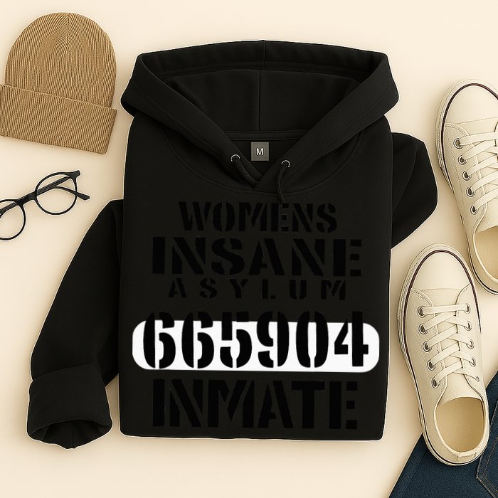 Insane Asylum Inmate With Numbers Halloween Hoodie