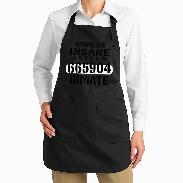 Insane Asylum Inmate With Numbers Halloween Apron