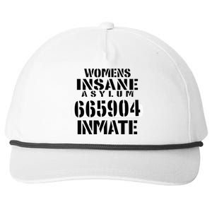 Insane Asylum Inmate With Numbers Halloween Snapback Five-Panel Rope Hat