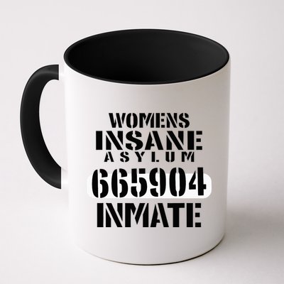 Insane Asylum Inmate With Numbers Halloween Mug