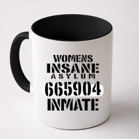Insane Asylum Inmate With Numbers Halloween Mug