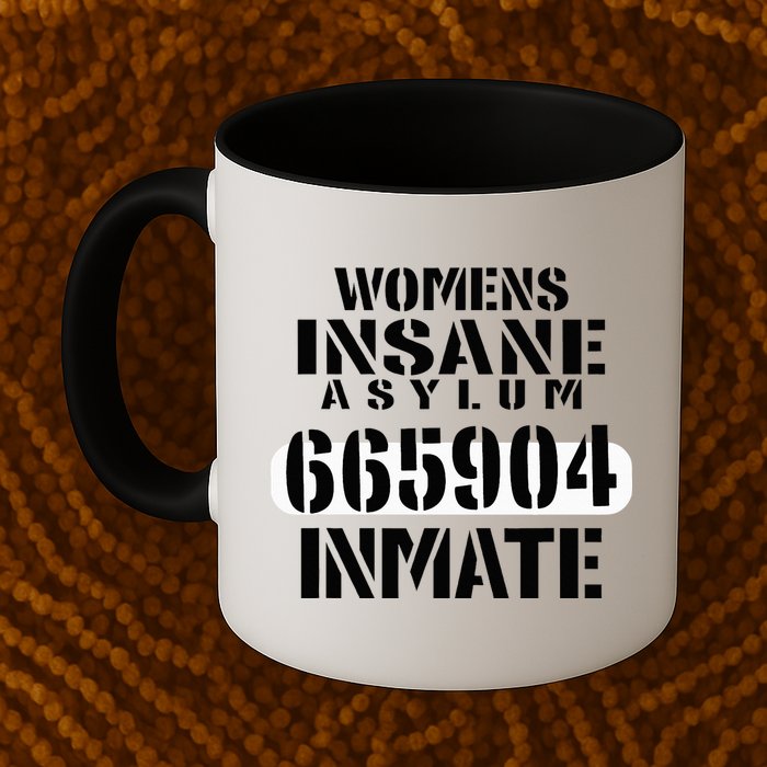 Insane Asylum Inmate With Numbers Halloween Mug