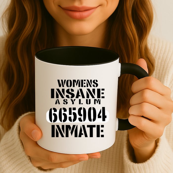 Insane Asylum Inmate With Numbers Halloween Mug