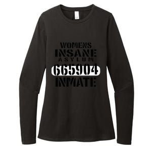 Insane Asylum Inmate With Numbers Halloween Womens CVC Long Sleeve Shirt