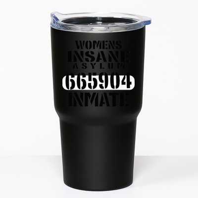 Insane Asylum Inmate With Numbers Halloween Tumbler