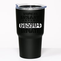 Insane Asylum Inmate With Numbers Halloween Tumbler