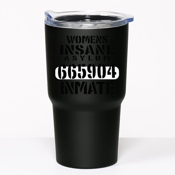 Insane Asylum Inmate With Numbers Halloween Tumbler