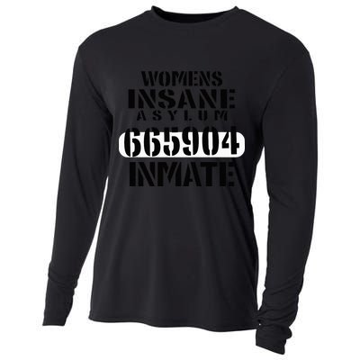 Insane Asylum Inmate With Numbers Halloween Cooling Performance Long Sleeve Crew