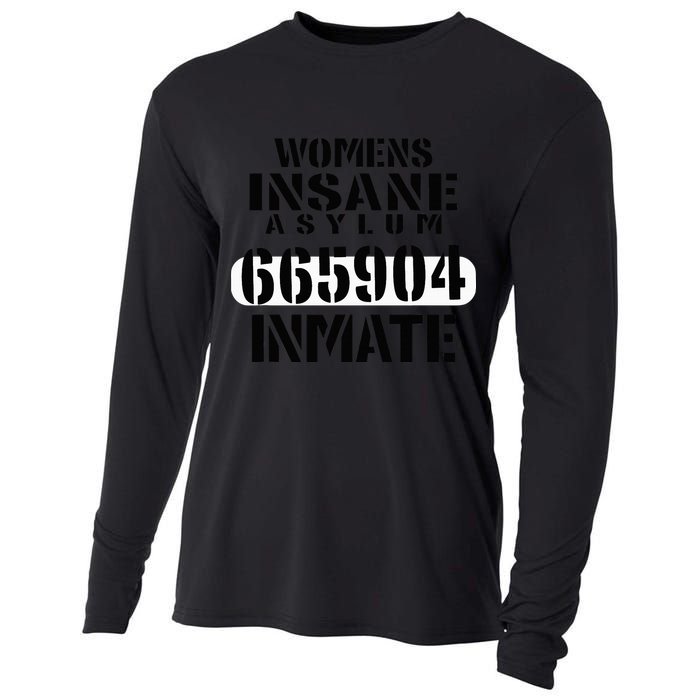 Insane Asylum Inmate With Numbers Halloween Cooling Performance Long Sleeve Crew