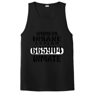 Insane Asylum Inmate With Numbers Halloween PosiCharge Competitor Tank