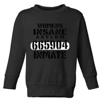 Insane Asylum Inmate With Numbers Halloween Toddler Sweatshirt