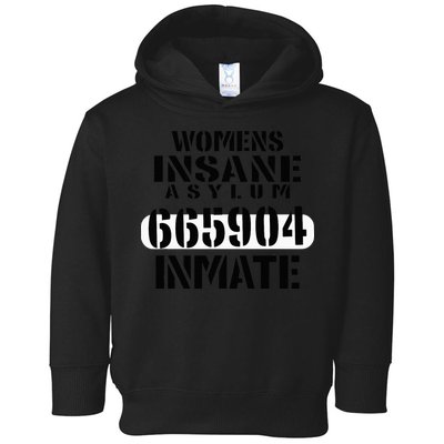 Insane Asylum Inmate With Numbers Halloween Toddler Hoodie