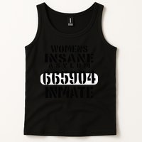 Insane Asylum Inmate With Numbers Halloween Tank Top