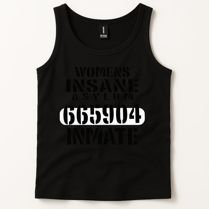 Insane Asylum Inmate With Numbers Halloween Tank Top