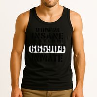 Insane Asylum Inmate With Numbers Halloween Tank Top