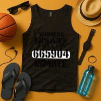 Insane Asylum Inmate With Numbers Halloween Tank Top