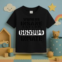 Insane Asylum Inmate With Numbers Halloween Toddler T-Shirt