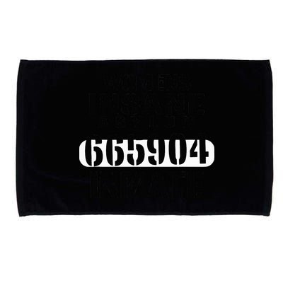 Insane Asylum Inmate With Numbers Halloween Microfiber Hand Towel