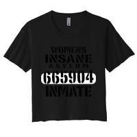 Insane Asylum Inmate With Numbers Halloween Crop Top