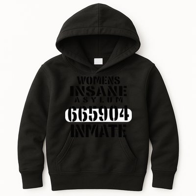 Insane Asylum Inmate With Numbers Halloween Kids Hoodie