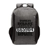 Insane Asylum Inmate With Numbers Halloween Vector Backpack
