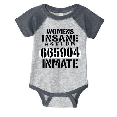 Insane Asylum Inmate With Numbers Halloween Infant Baby Jersey Bodysuit
