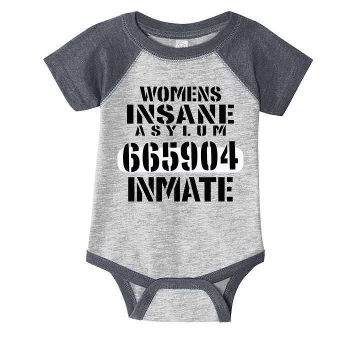 Insane Asylum Inmate With Numbers Halloween Infant Baby Jersey Bodysuit