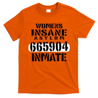 Insane Asylum Inmate With Numbers Halloween T-Shirt