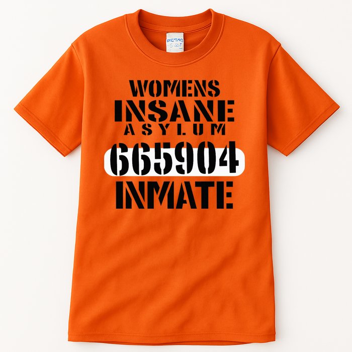 Insane Asylum Inmate With Numbers Halloween Tall T-Shirt